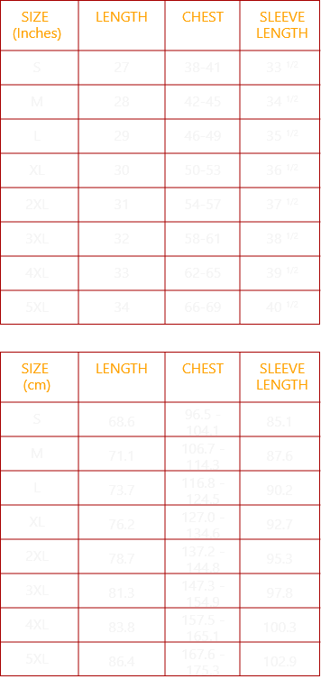 sIZE GUIDE
