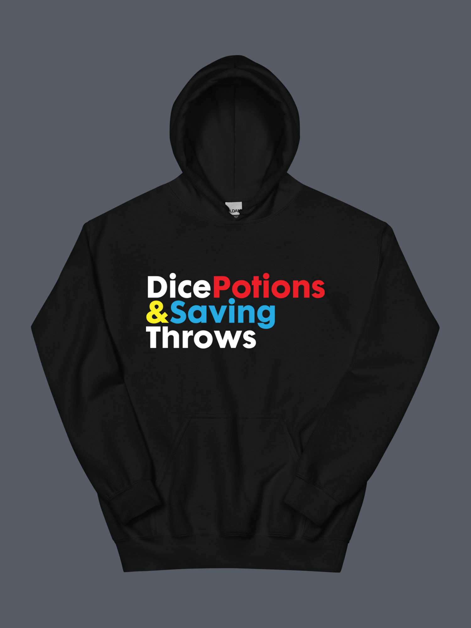 Dice Potions & Saving Throws Hoodie Black