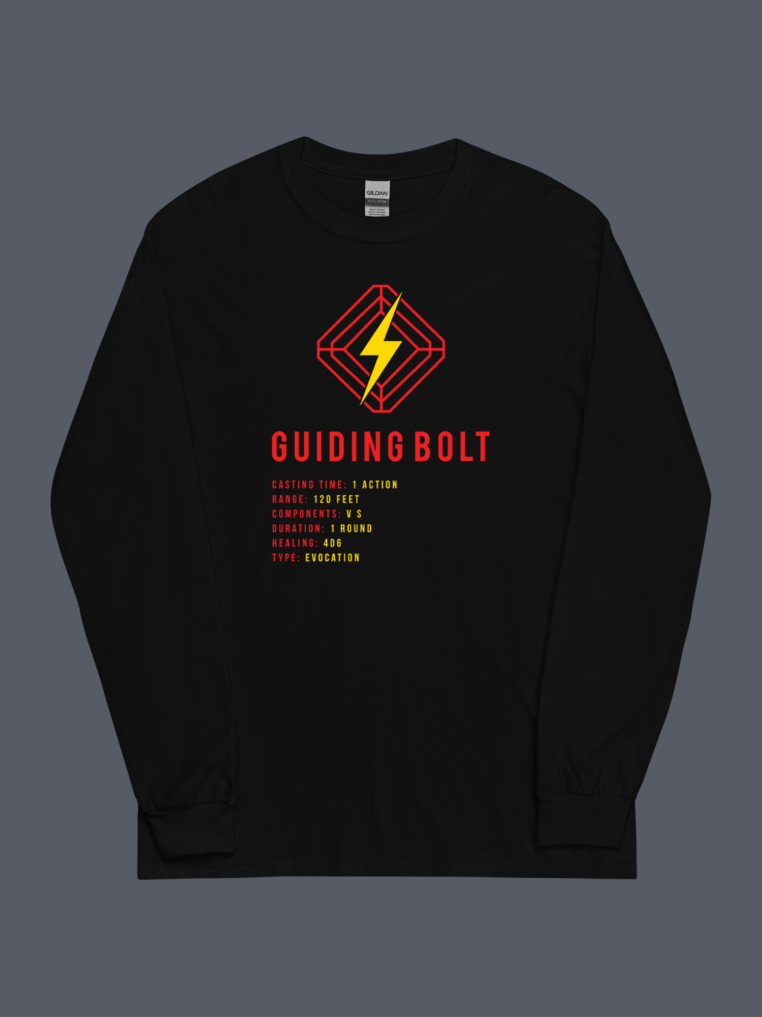 Guiding Bolt Long Sleeve Tee Black