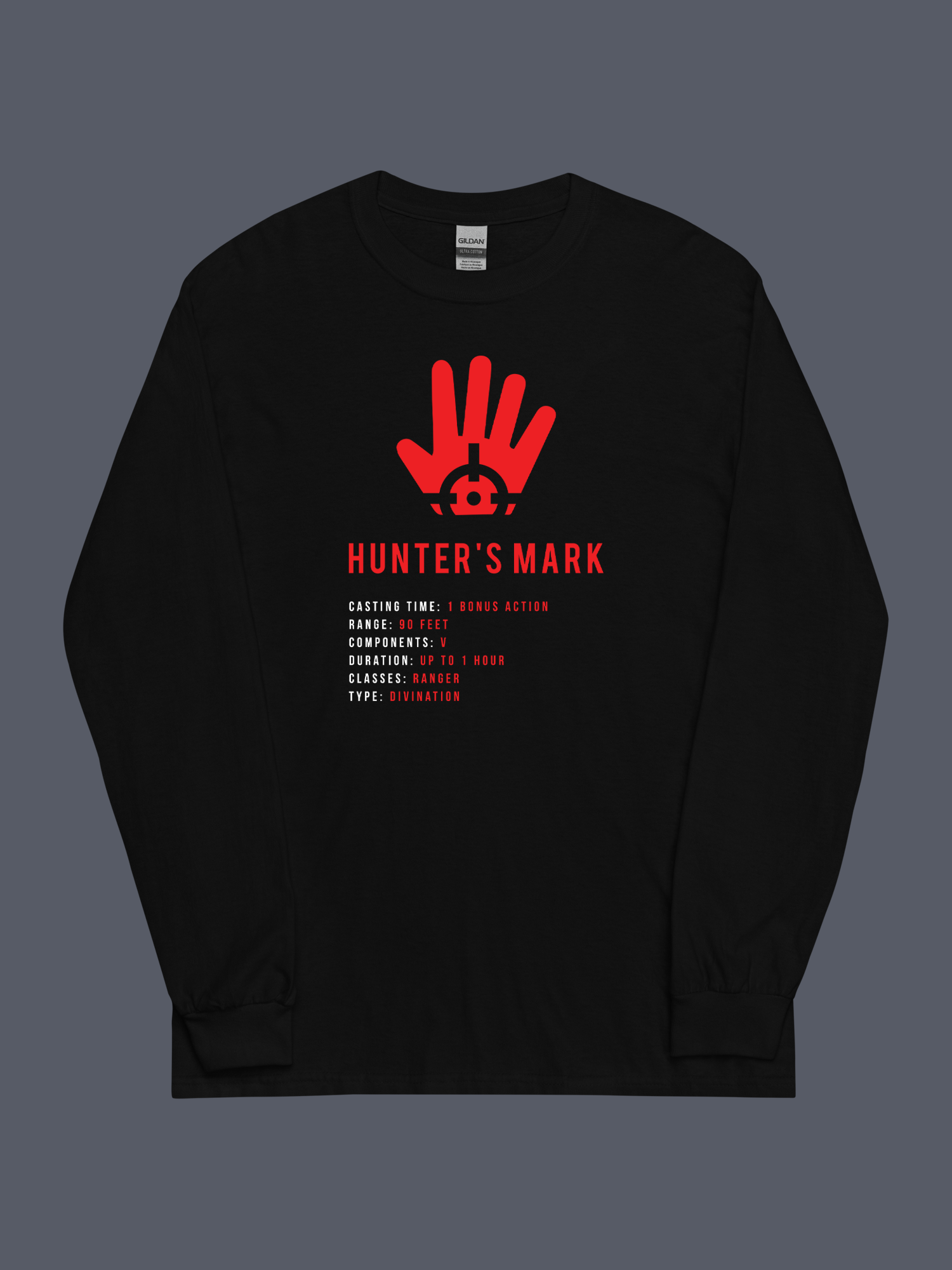 Hunters Mark Long Sleeve Tee Black