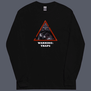 Warning Traps Long Sleeve Tee Black