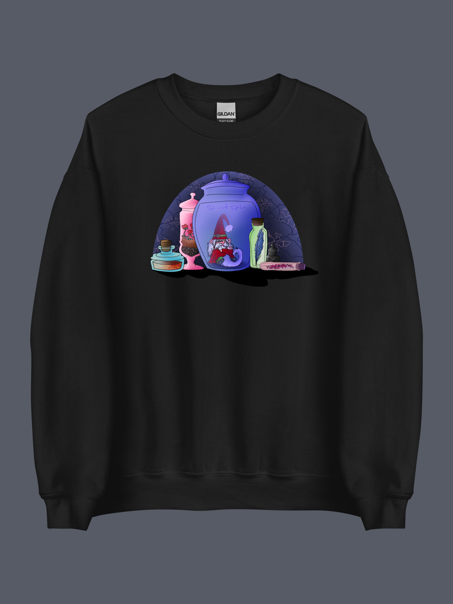 Grumpy Gnome Sweatshirt Black