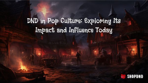 Cover of "D&D Pop Culture," featuring adventurers in a dark medieval village, highlighting its modern influence.